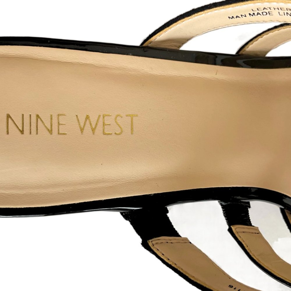 Nine West Women's Copula Black Platform Wedge Sandal Size 12 - Picture 7 of 14